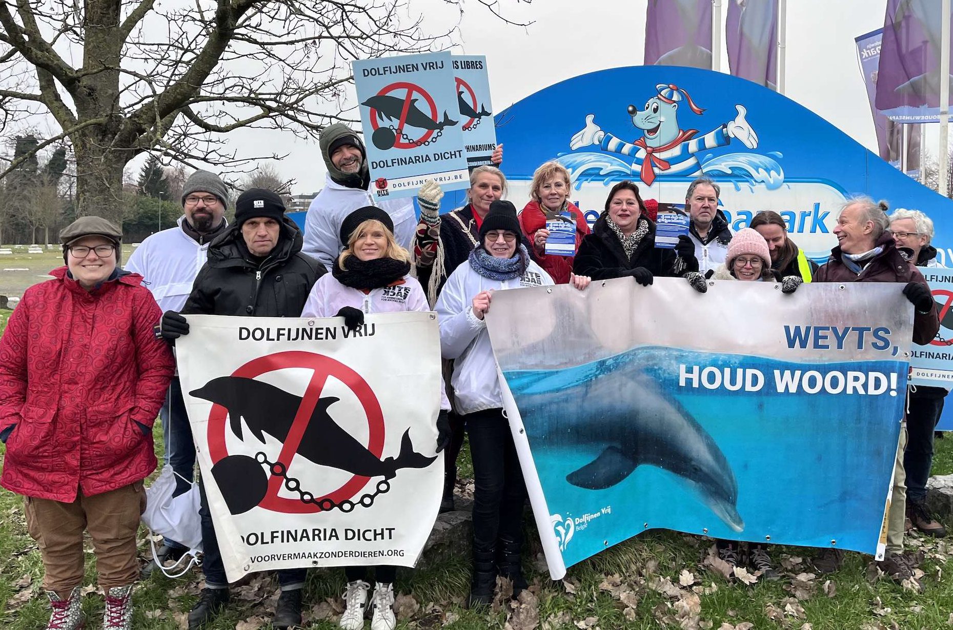 Protest tegen het Boudewijn Seapark – januari 2023